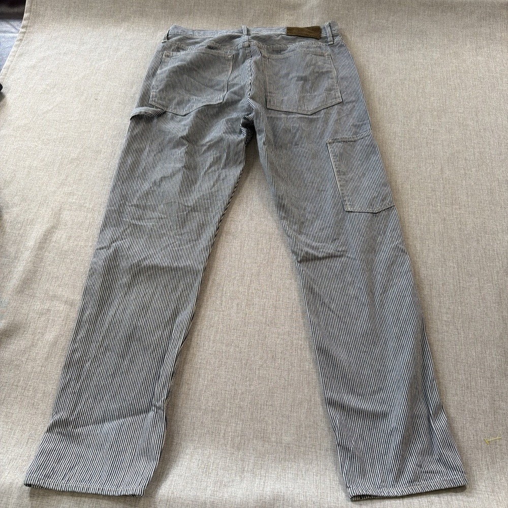 Todd Snyder Japanese Denim Mens 34x32 Welder Hickory Railroad Stripe Utility